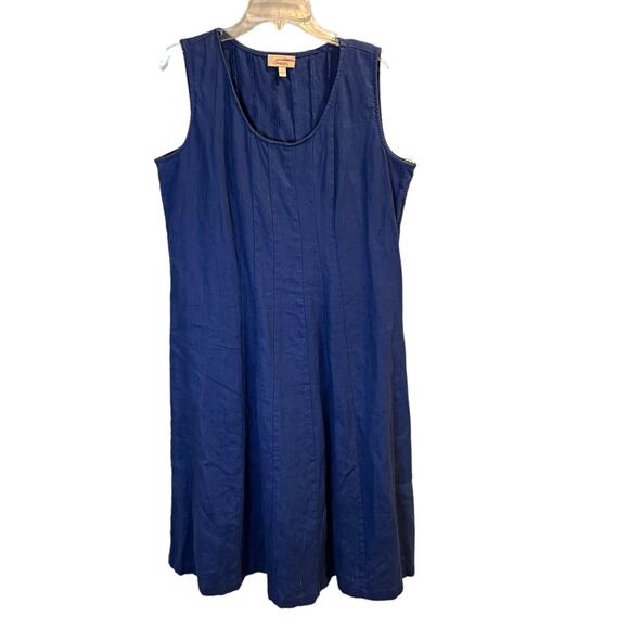 Choices Women's Navy Blue Scoop Neck Sleeveless Mini Dress Size Large - Picture 1 of 13